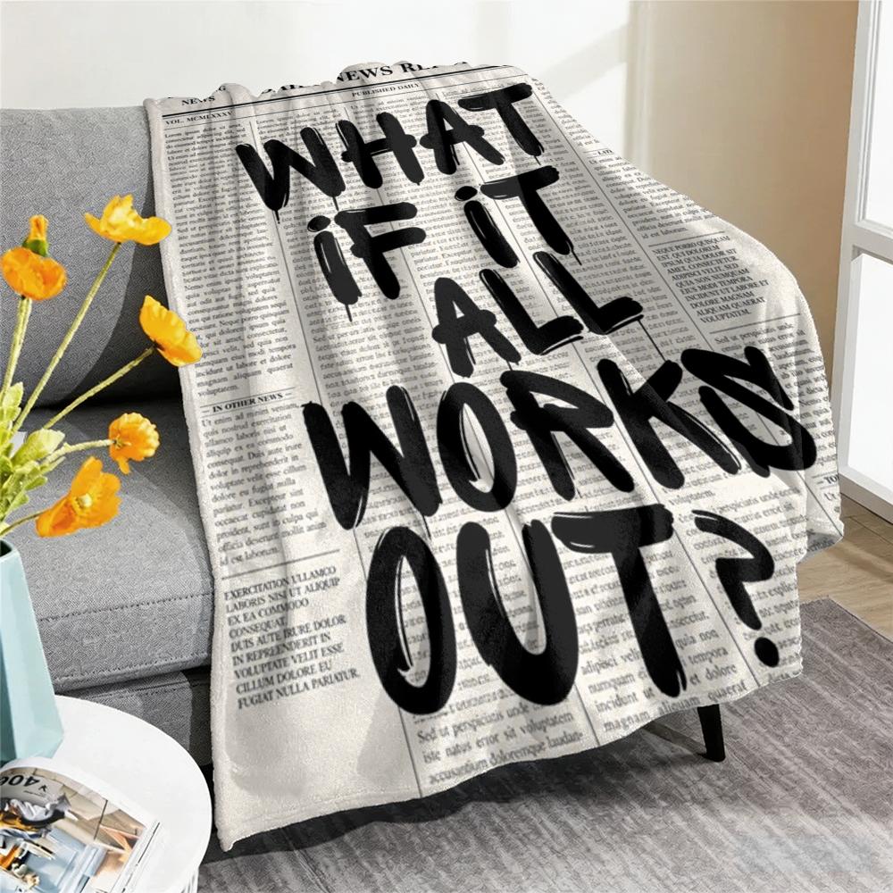 Home Office What Is It - بطانية ناعمة من الفلانيل بتصميم 