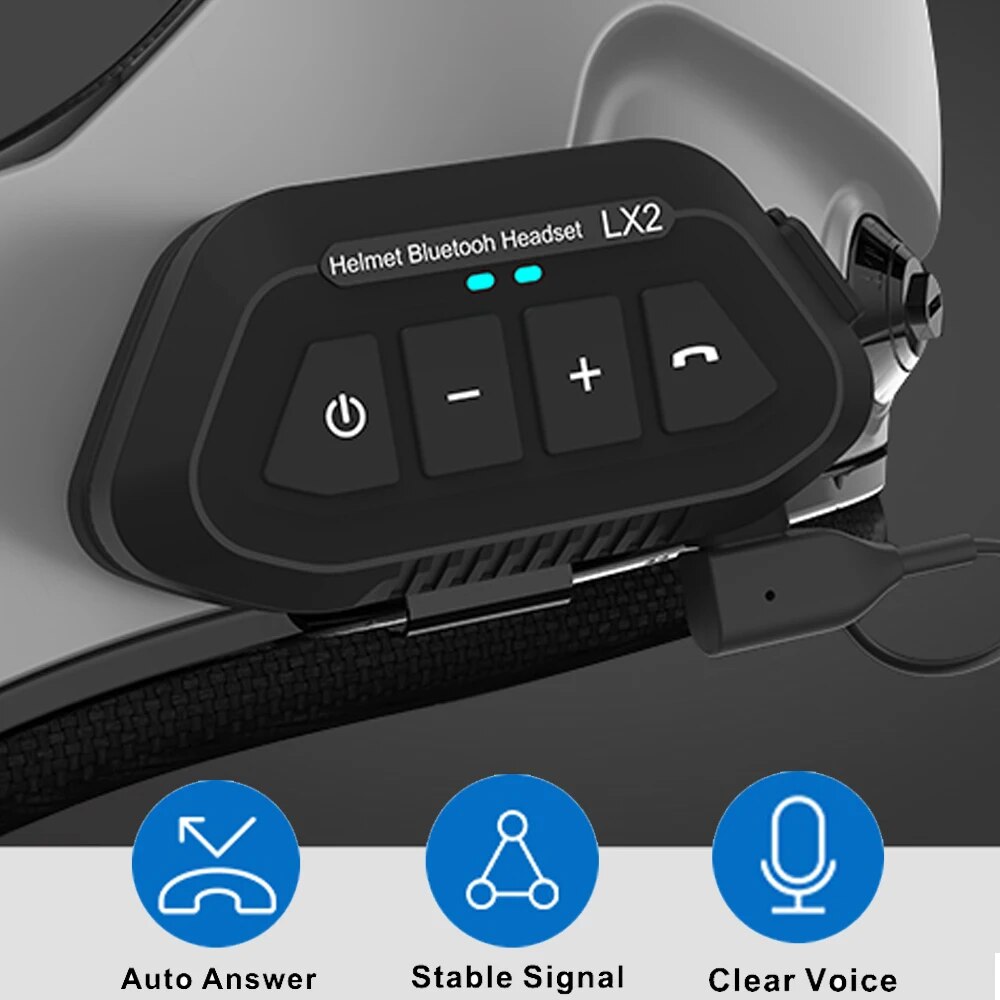Home Office Headset - خوذة دراجة نارية لاسلكية ، BT