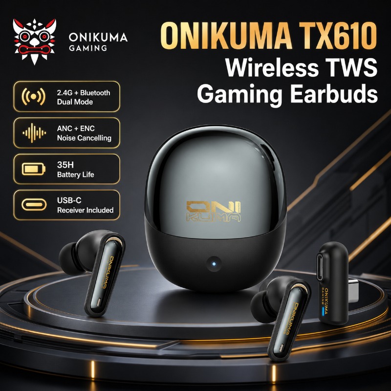Home Office Headset - سماعات ألعاب لاسلكية ONIKUMA TX610 ثنائية