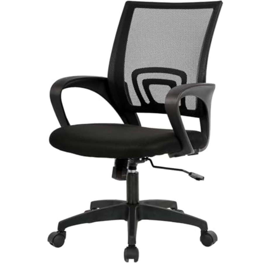 Ergonomic Office Chair - كرسي مكتب مريح بظهر متوسط الارتفاع،