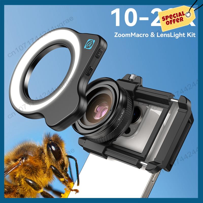 Zoom Lighting Kit - -A15I 10-20X عدسة تكبير ماكرو مع