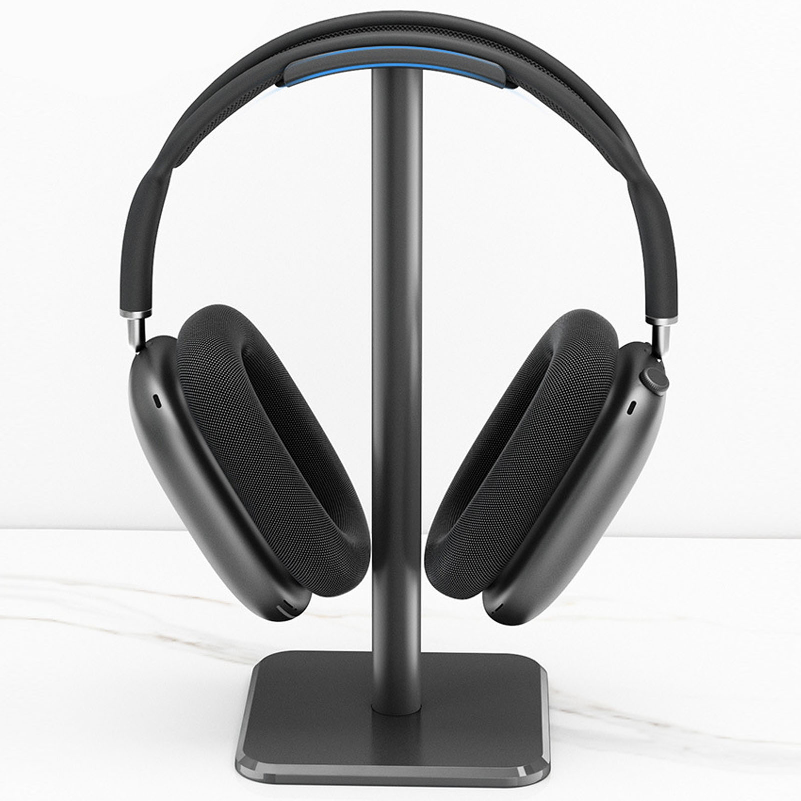 Home Office Headset - حامل سماعة الرأس بزاوية مستديرة وقاعدة