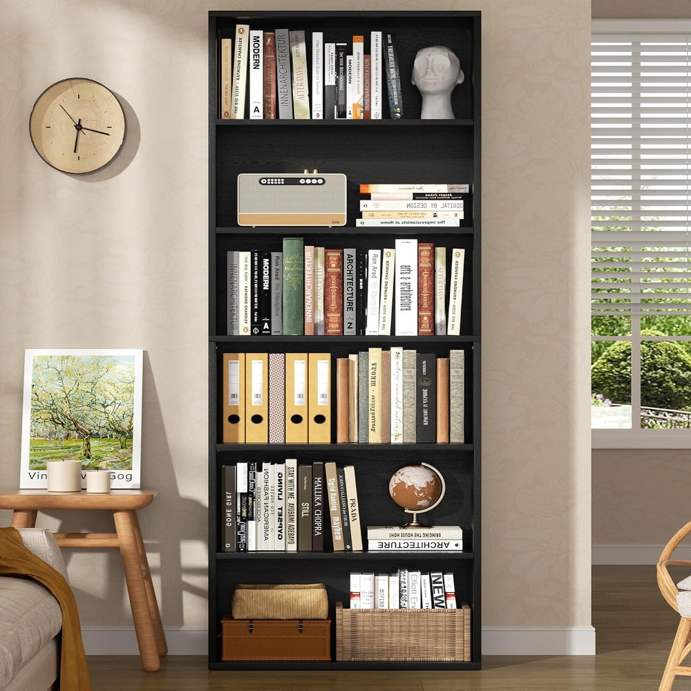 رف كتب مفتوح بـ 6 طبقات، ارتفا - مراجعة Free Home Office وسعره