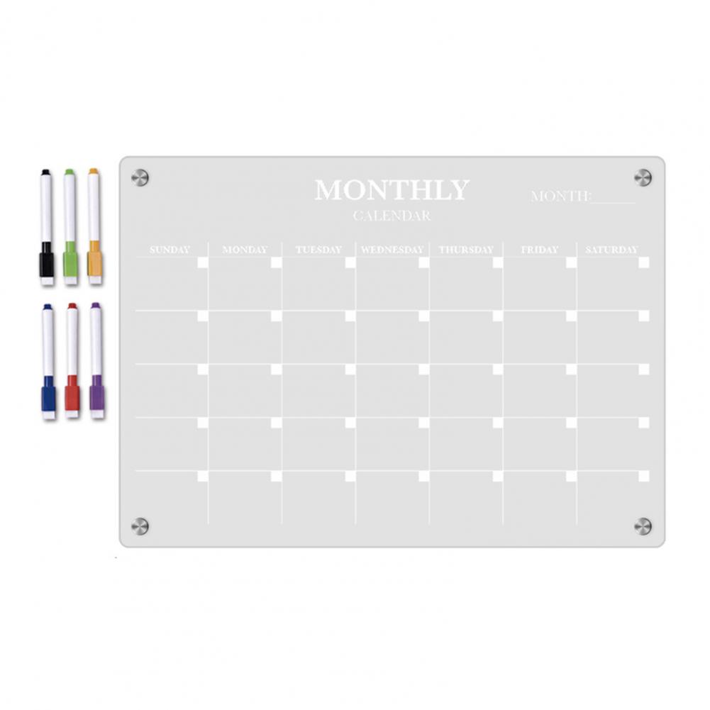 لوحة تخطيط أكريليك لوحة تخطيط  - مراجعة Magnetic Calendar Board وسعره