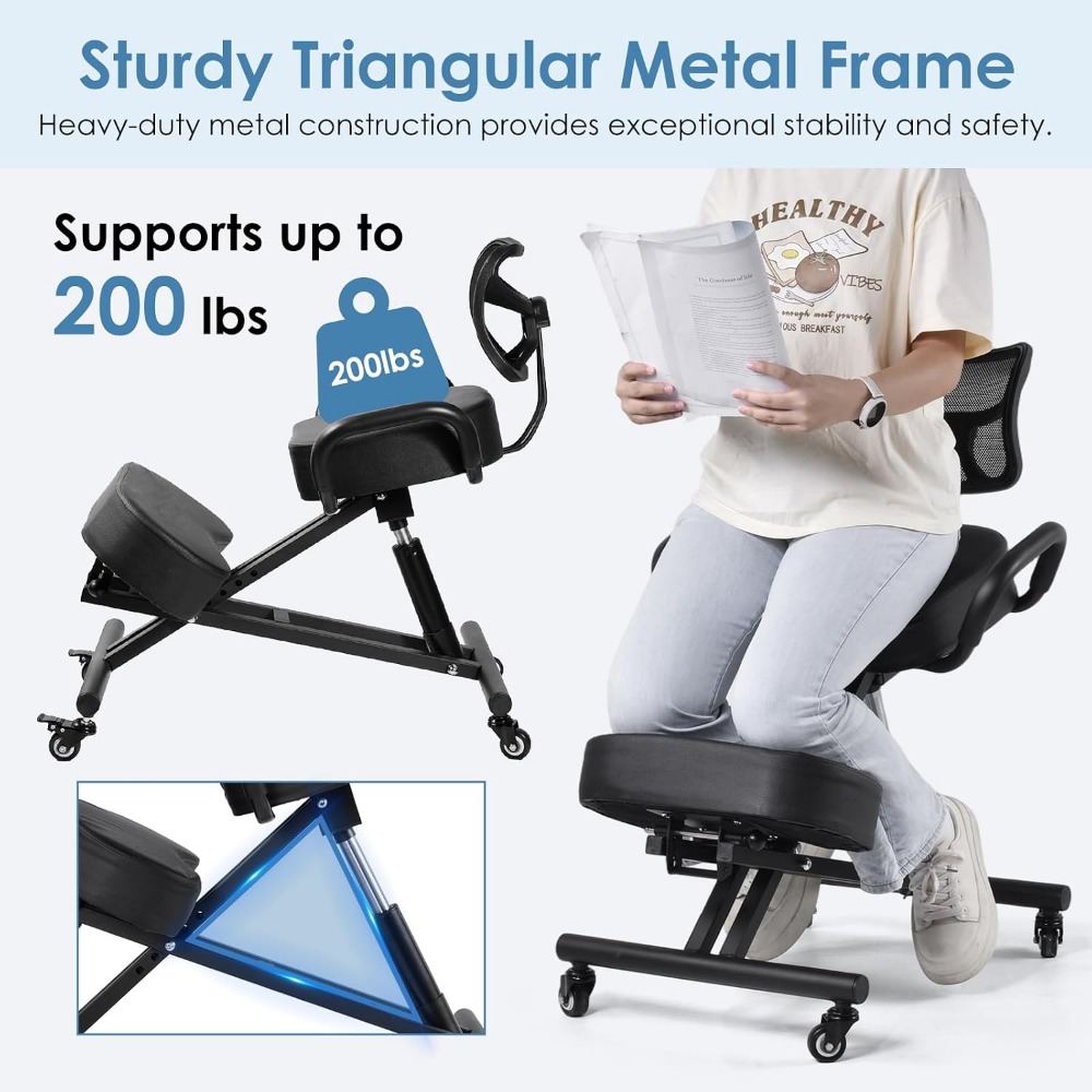 كرسي ركوع قابل للتعديل مع مسند - مراجعة Ergonomic Office Chair وسعره