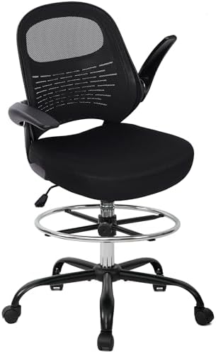 كرسي رسم مكتبي طويل مع مساند ذ - مراجعة Ergonomic Office Chair وسعره