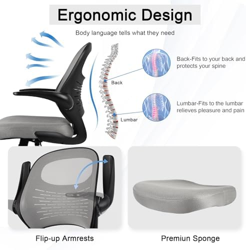 كرسي رسم مكتبي طويل مع مساند ذ - مراجعة Ergonomic Office Chair وسعره