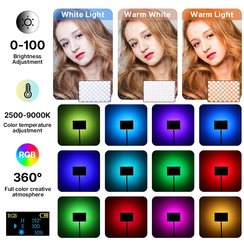 Ulanzi LT003 RGB الفيديو الضوئ - مراجعة Zoom Lighting Kit وسعره