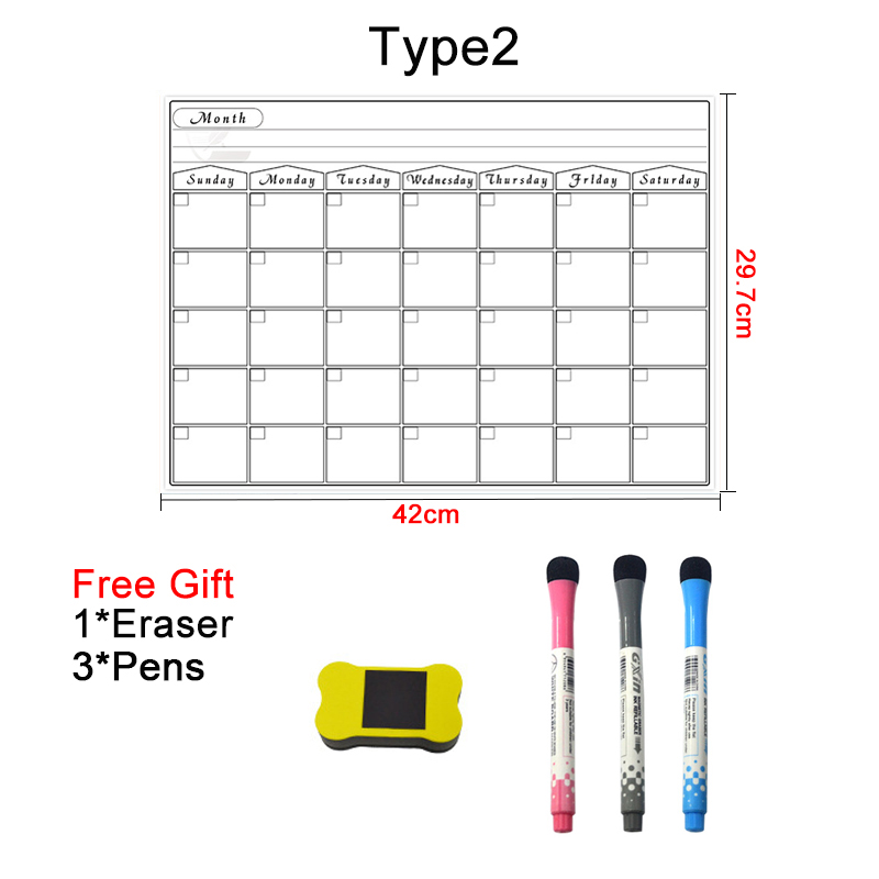 A3 علامات تقويمية شهرية أسبوعي - مراجعة Magnetic Calendar Board وسعره