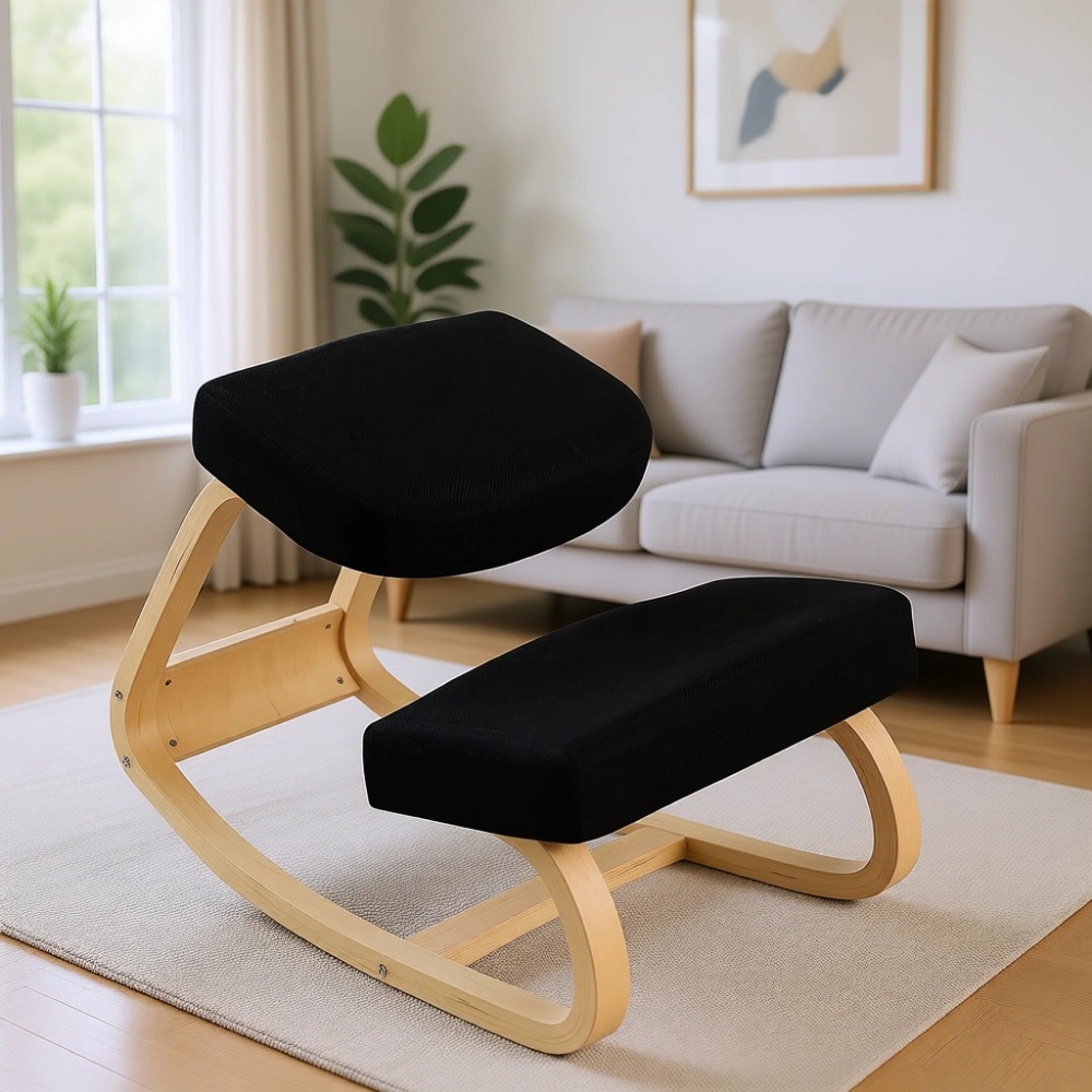 كرسي هزاز خشبي مريح مع وسائد ل - مراجعة Ergonomic Office Chair وسعره