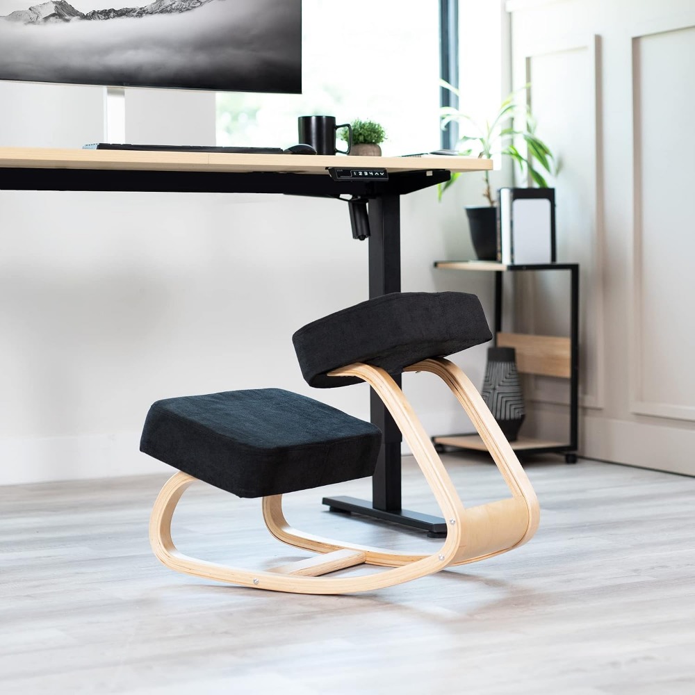 كرسي هزاز خشبي مريح مع وسائد ل - مراجعة Ergonomic Office Chair وسعره