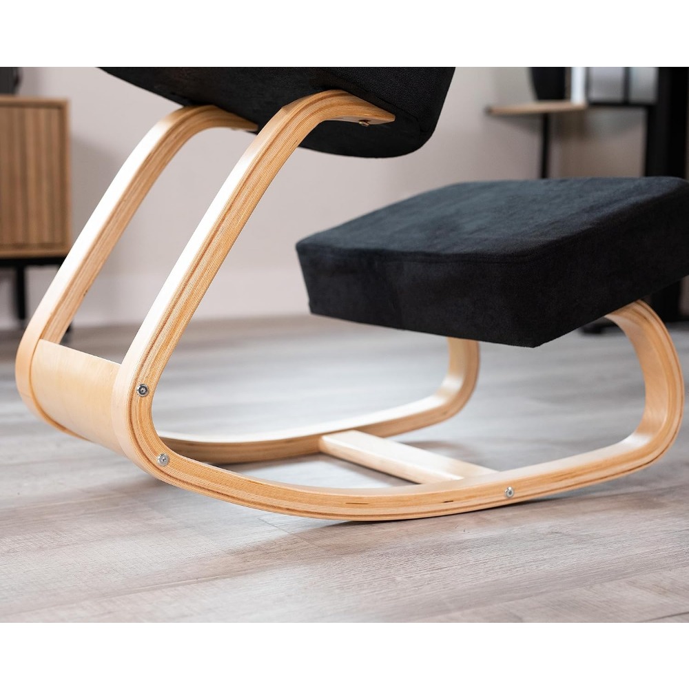 كرسي هزاز خشبي مريح مع وسائد ل - مراجعة Ergonomic Office Chair وسعره
