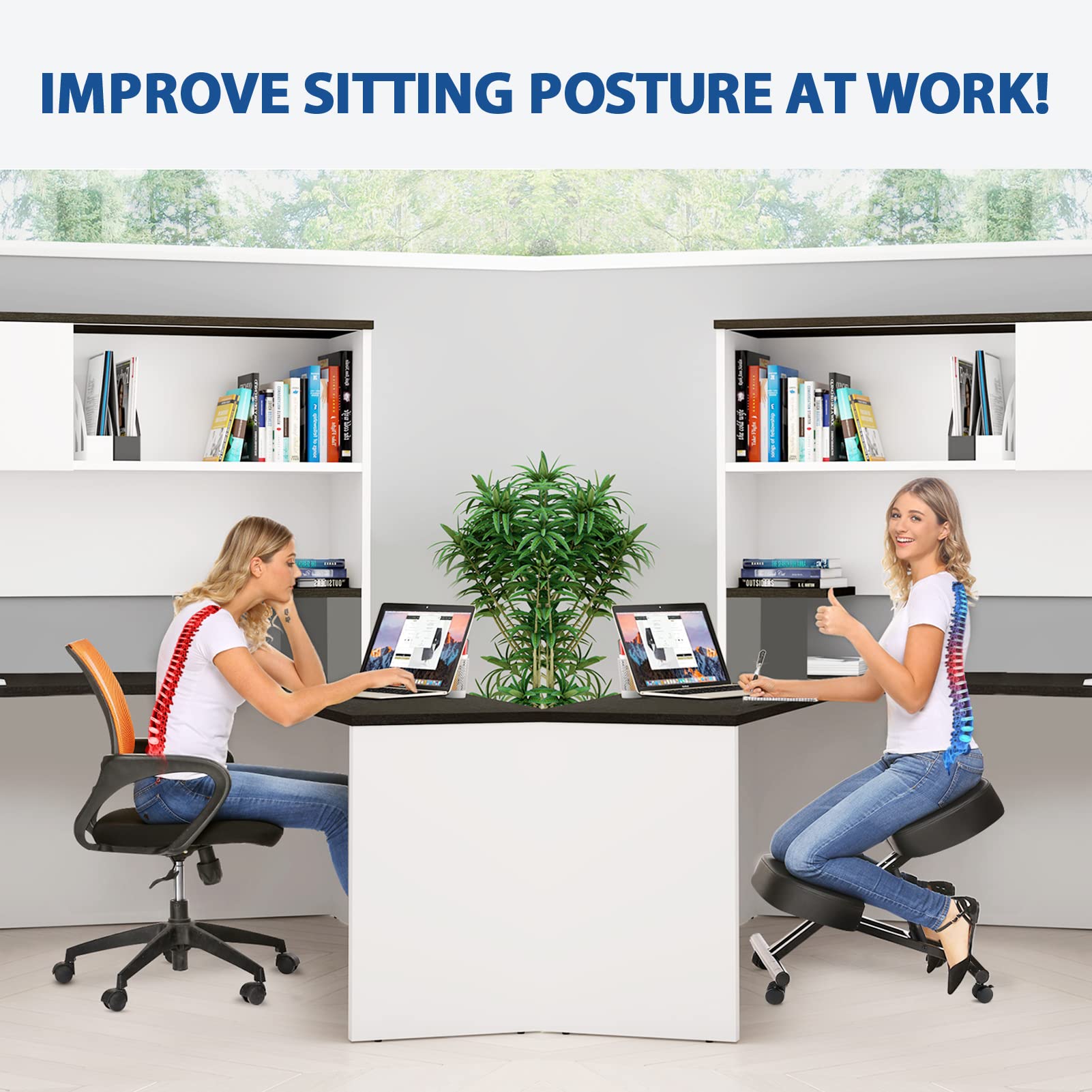 كرسي للركوع مريح للمكتب، مقعد  - مراجعة Ergonomic Office Chair وسعره