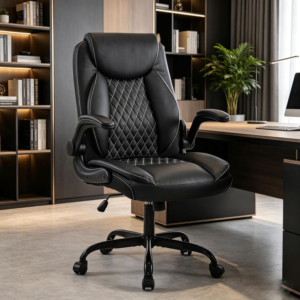 كرسي مكتب دوار مريح مع دعم للظ - مراجعة Ergonomic Office Chair وسعره