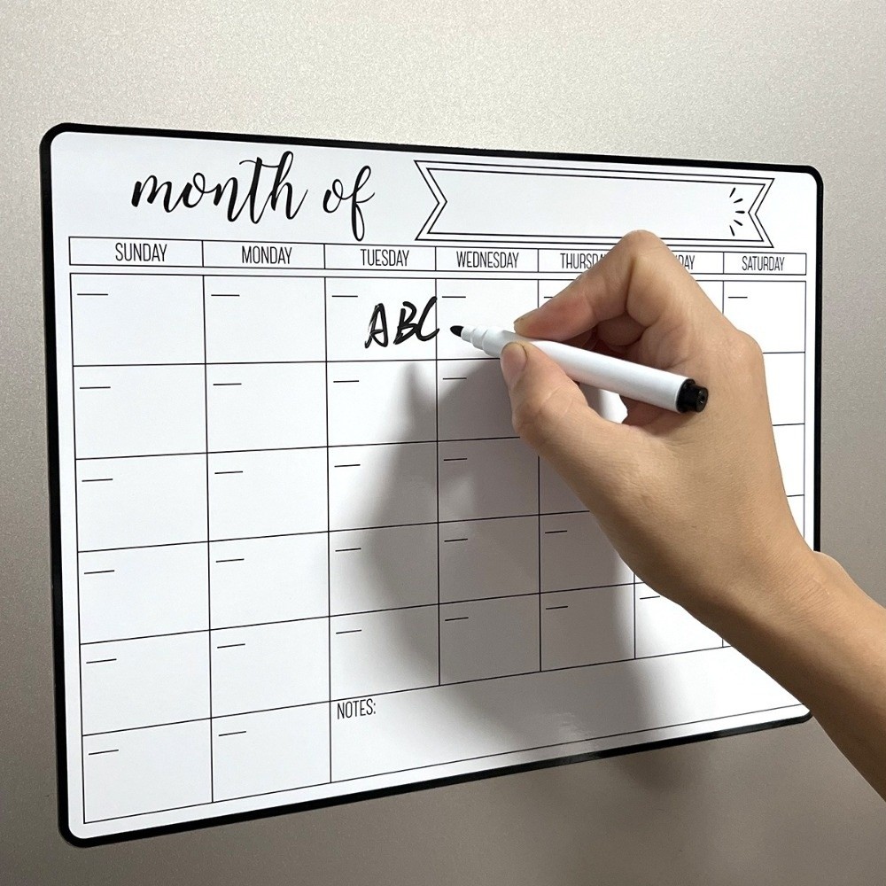 تقويم مسح جاف مغناطيسي جديد سه - مراجعة Magnetic Calendar Board وسعره