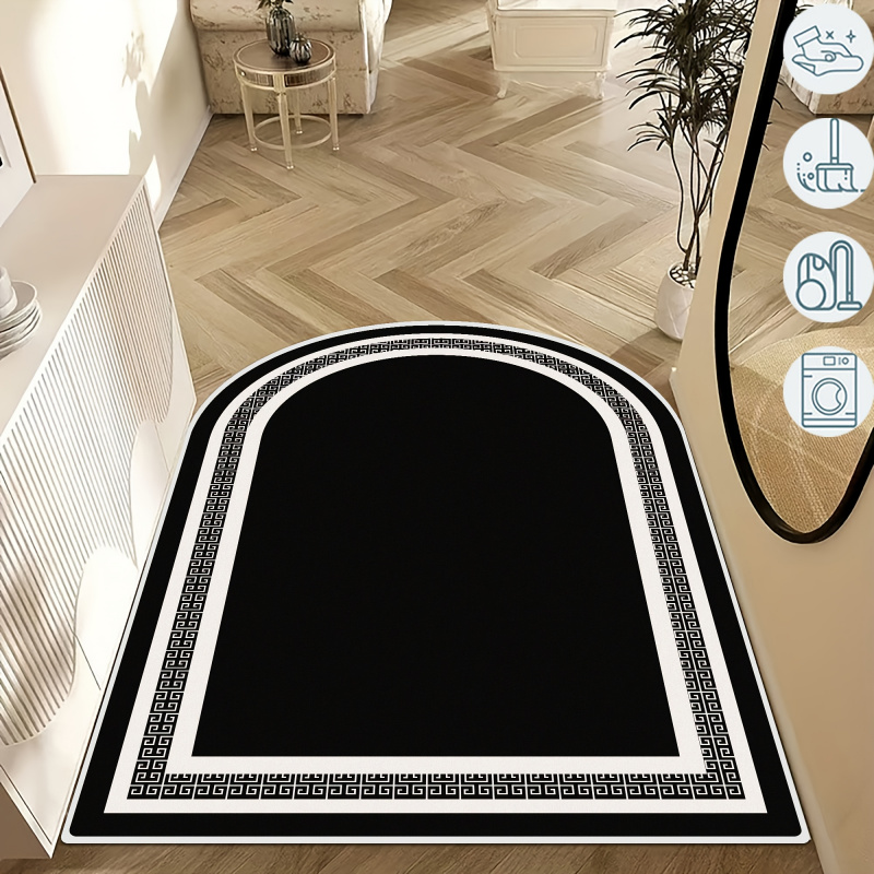 سجادة VIKAMA بتصميم قوسي بسيط، - مراجعة Home Office Rug وسعره