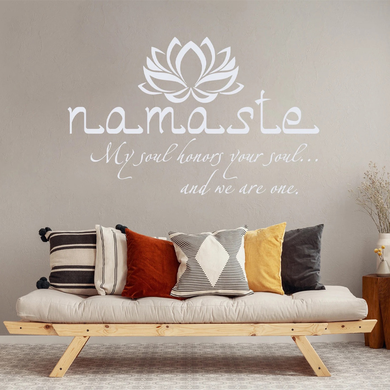بوذا لوتس زهرة الجدار ملصق ، ا - مراجعة Home Office Yoga Room وسعره