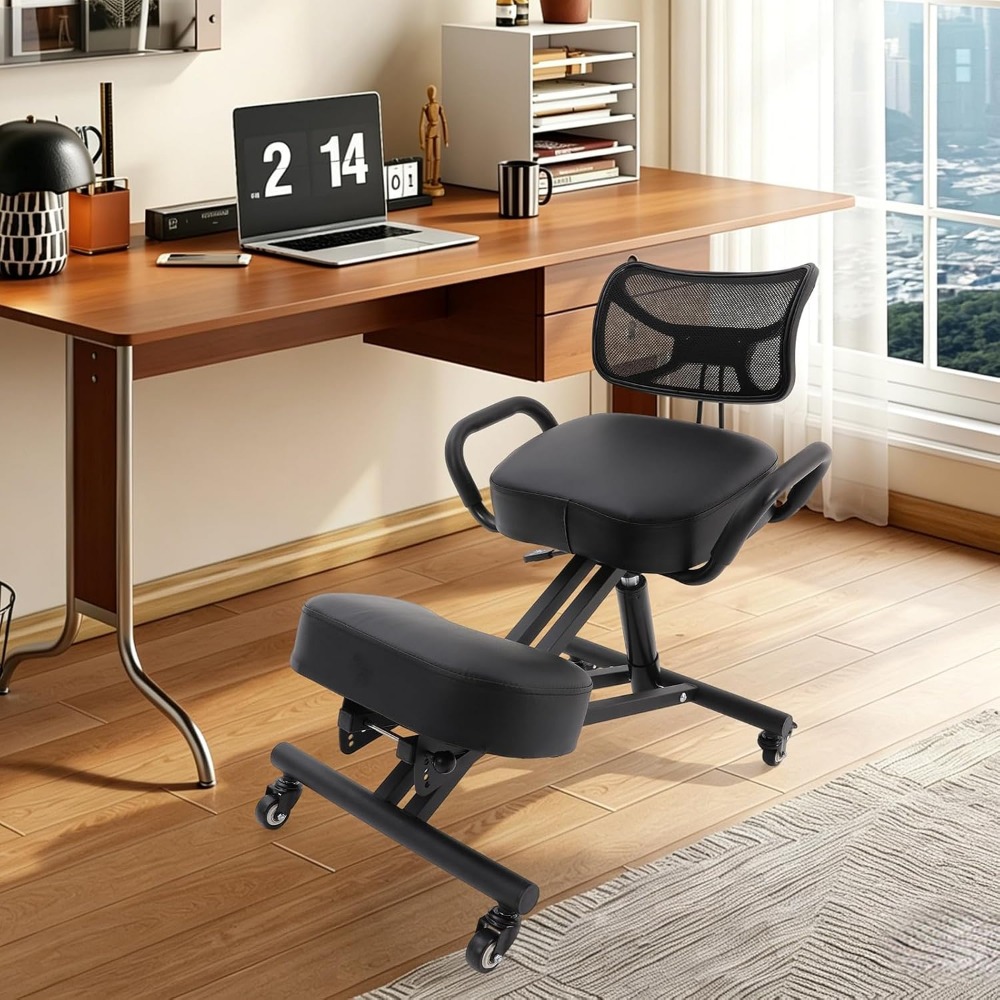 كرسي ركوع مريح مع دعم للظهر، م - مراجعة Ergonomic Office Chair وسعره