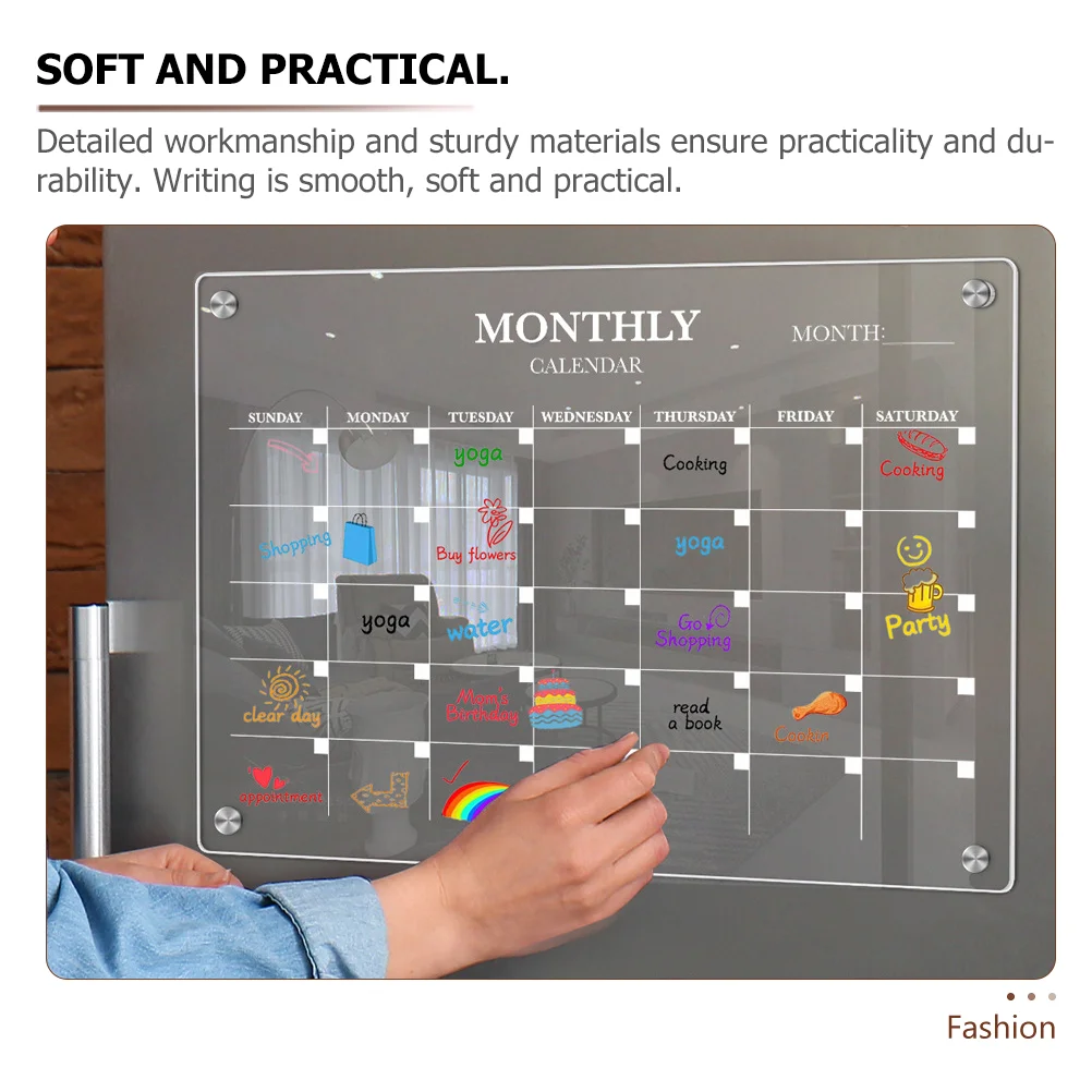 لوح مغناطيسي للثلاجة، لوح مسح  - مراجعة Magnetic Calendar Board وسعره