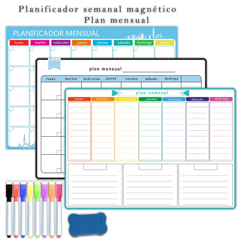 مخطط أسبوعي وشهري مغناطيسي بحج - مراجعة Magnetic Calendar Board وسعره