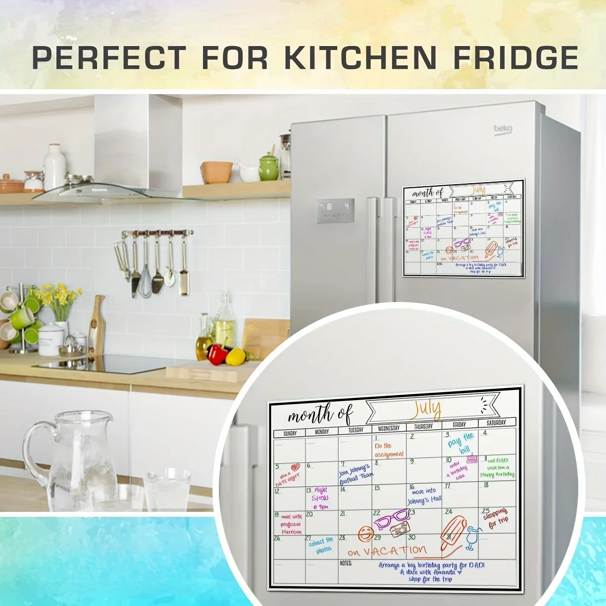 لوح تقويم شهري مغناطيسي، لوح ت - مراجعة Magnetic Calendar Board وسعره
