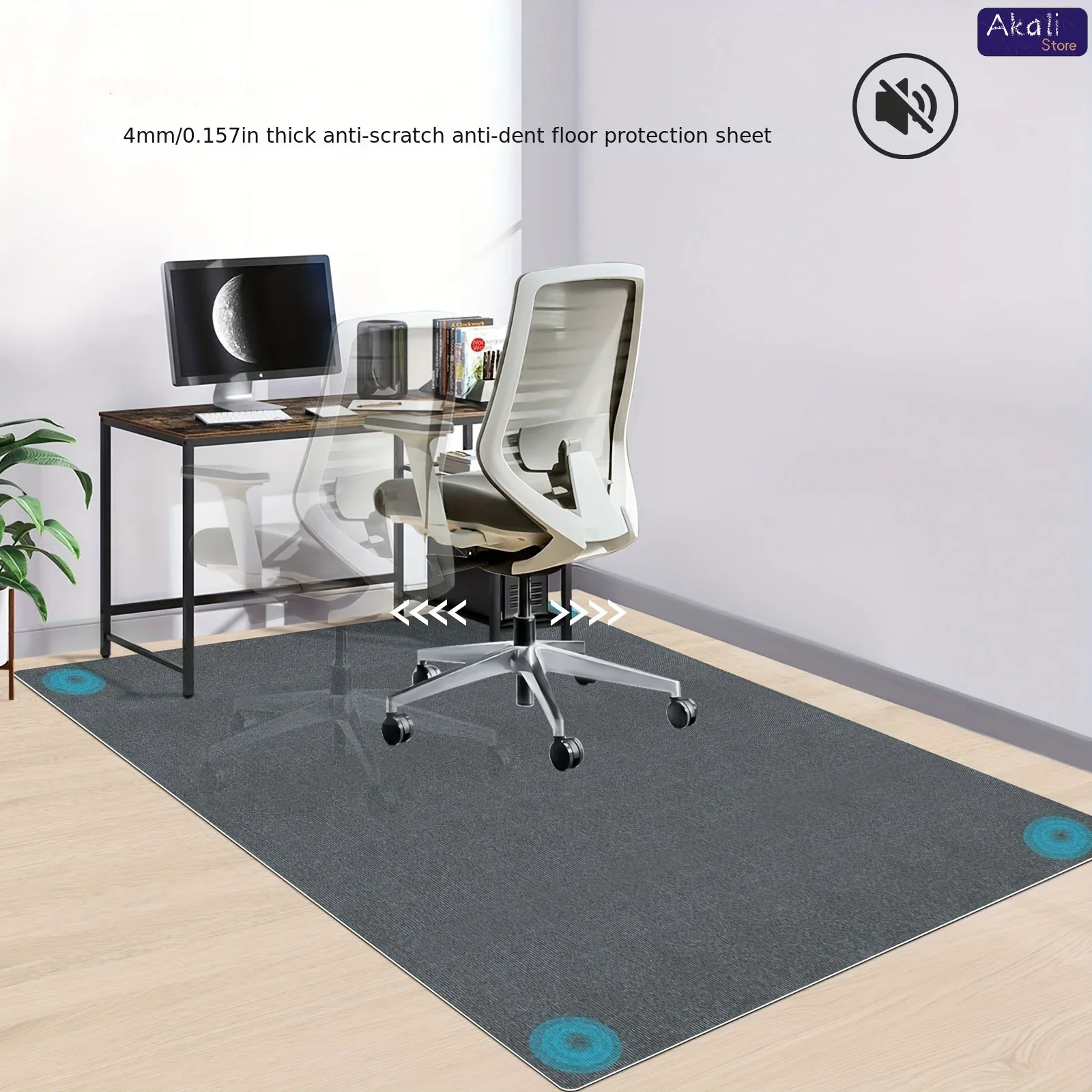 سجادة مكتب كبيرة الحجم مضادة ل - مراجعة Home Office Rug وسعره