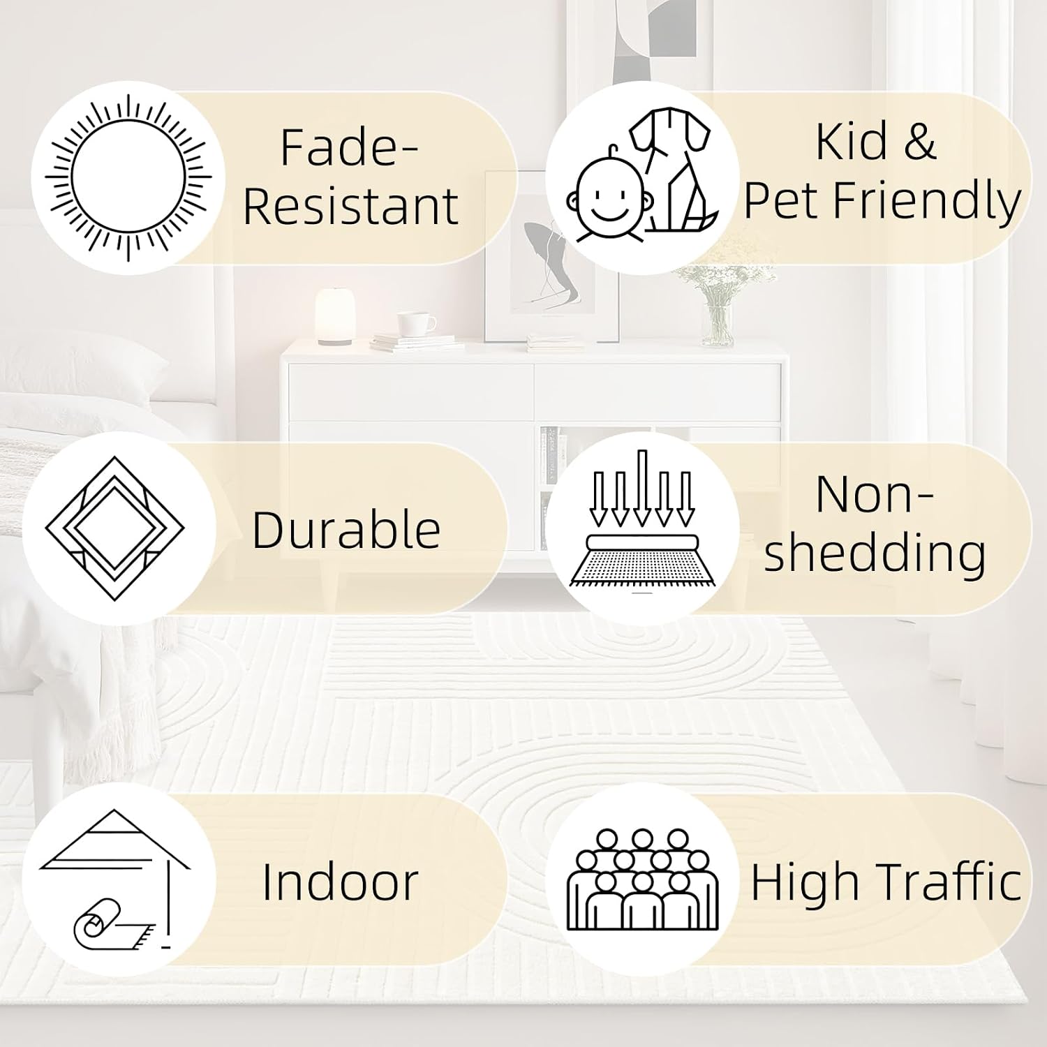 سجادة داخلية قابلة للغسل مقاس  - مراجعة Home Office Rug وسعره