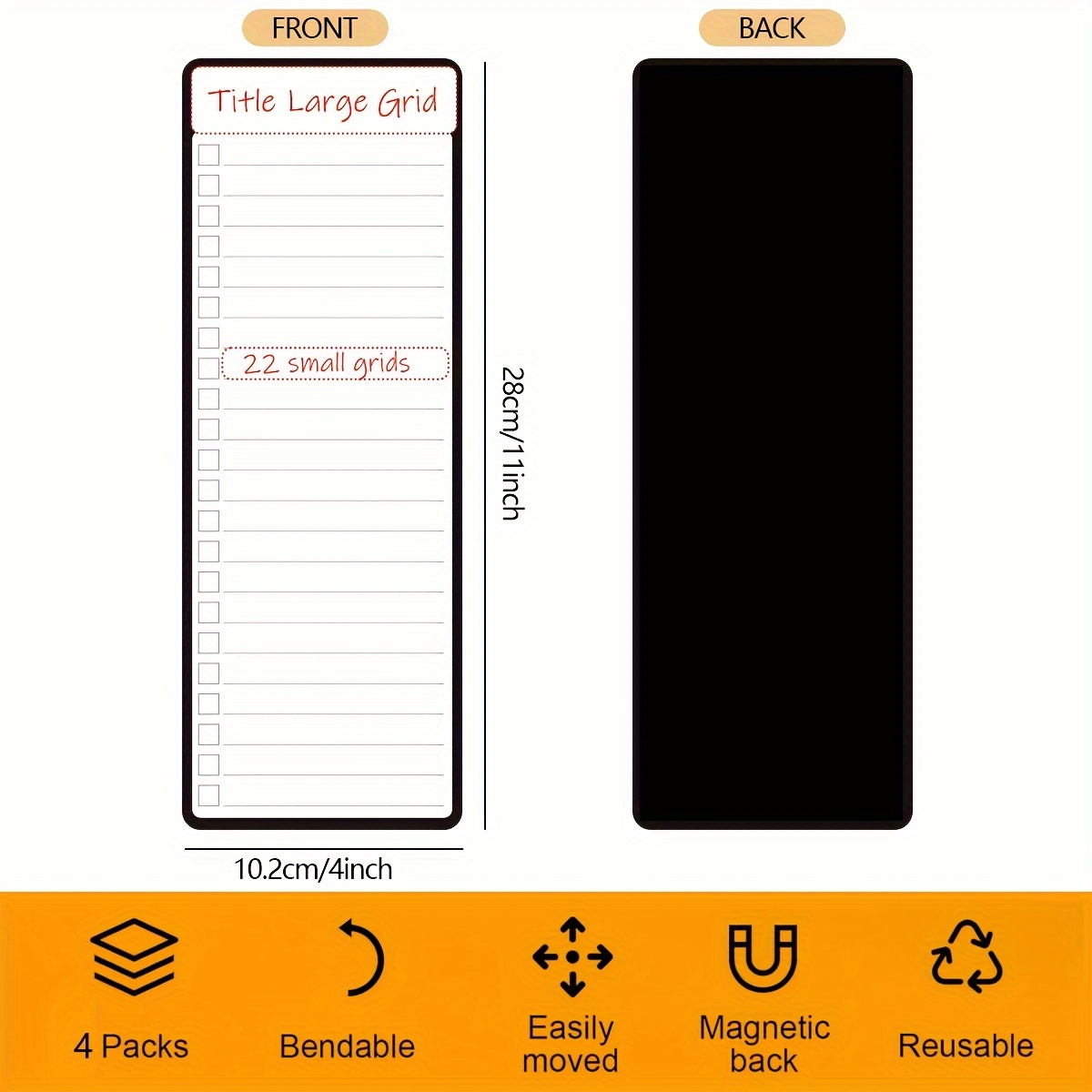 4 قطع من لوحات التخطيط المغناط - مراجعة Magnetic Calendar Board وسعره