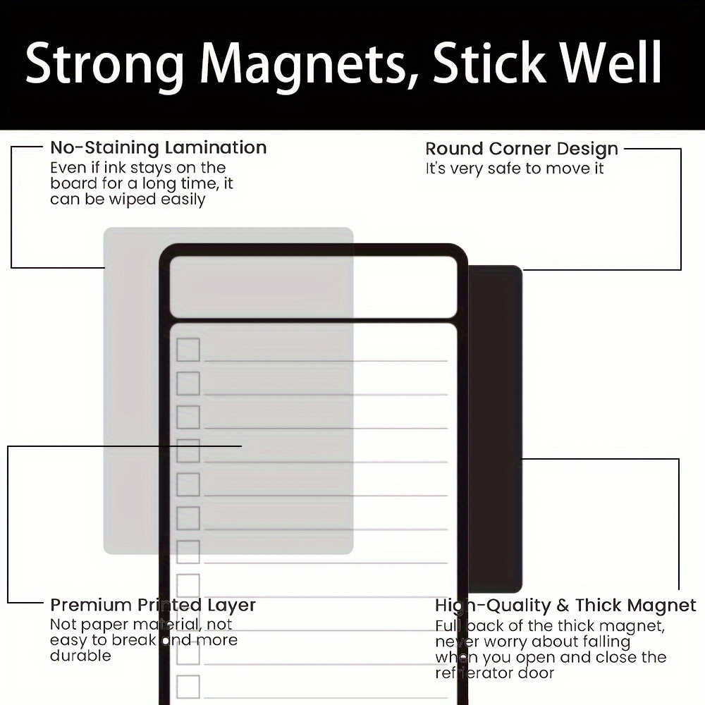 4 قطع من لوحات التخطيط المغناط - مراجعة Magnetic Calendar Board وسعره