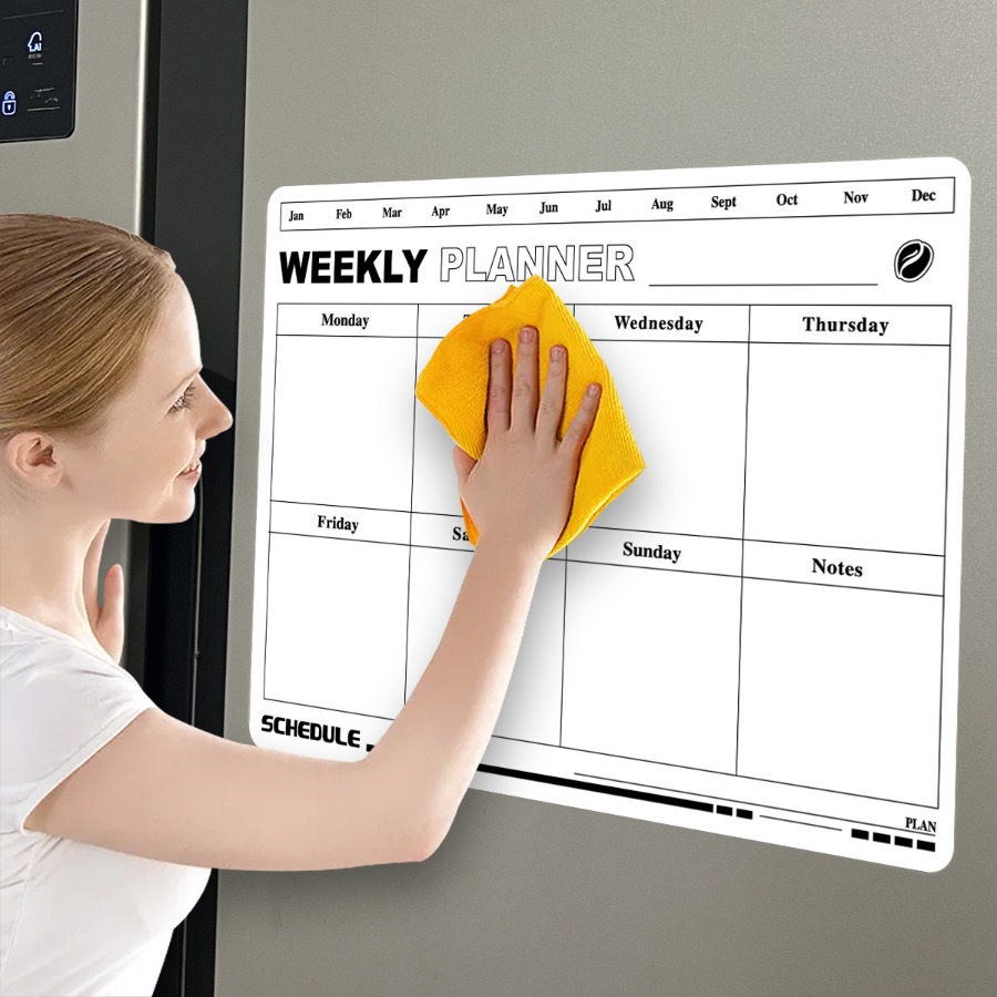 جدول خطة الأسبوع القابل للمسح، - مراجعة Magnetic Calendar Board وسعره