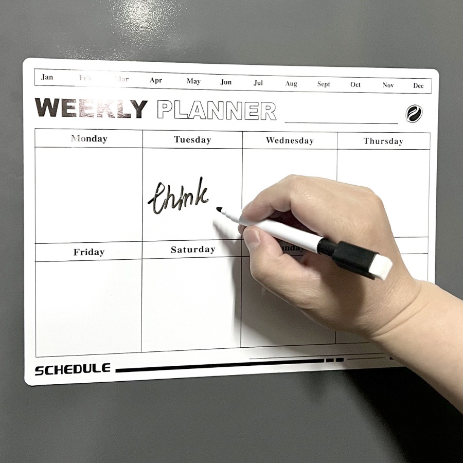 جدول خطة الأسبوع القابل للمسح، - مراجعة Magnetic Calendar Board وسعره