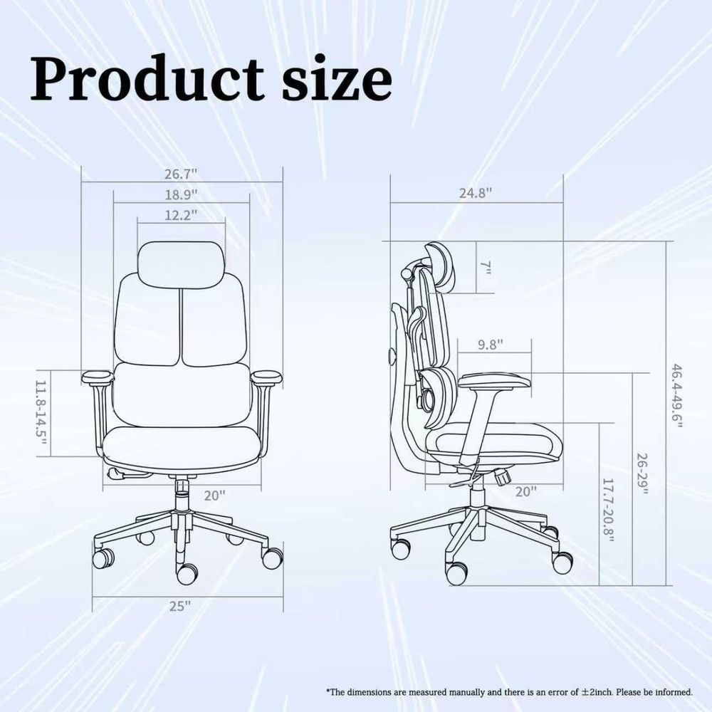 كرسي مكتب شبكي مريح عالي السعة - مراجعة Ergonomic Office Chair وسعره