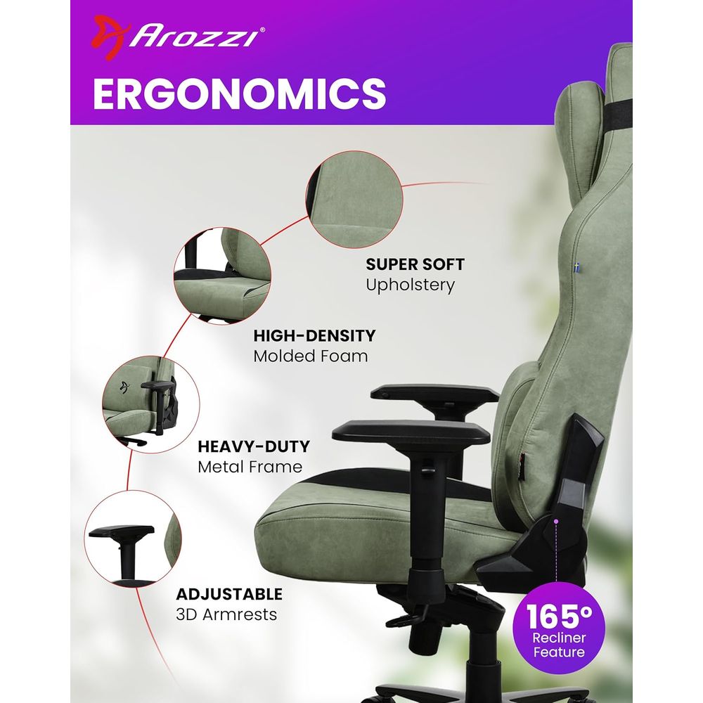 كرسي ألعاب كبير مريح مع ارتفاع - مراجعة Ergonomic Office Chair وسعره