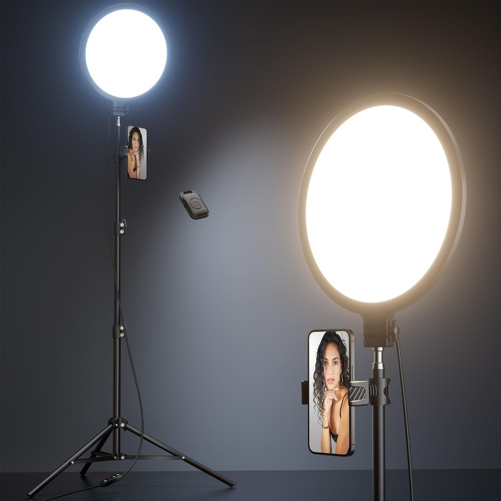 طقم إضاءة حلقية 10.5 بوصة - مع - مراجعة Zoom Lighting Kit وسعره