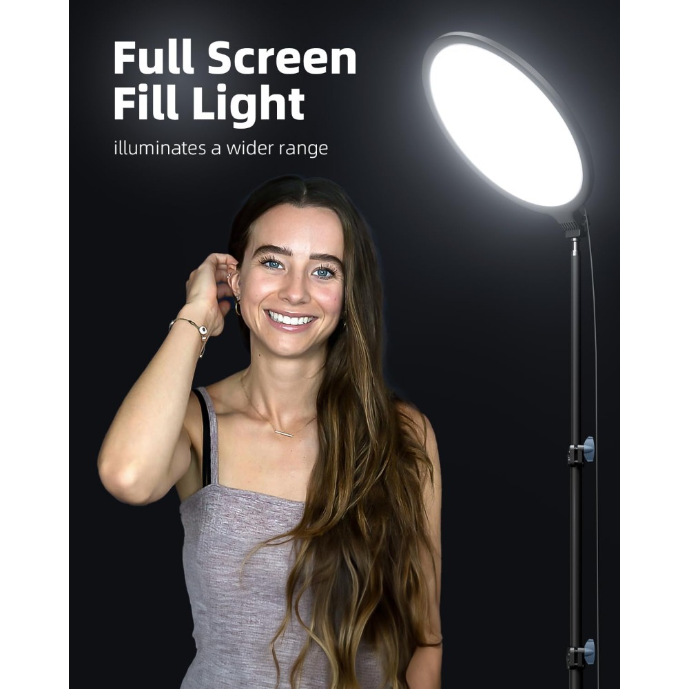 طقم إضاءة حلقية 10.5 بوصة - مع - مراجعة Zoom Lighting Kit وسعره