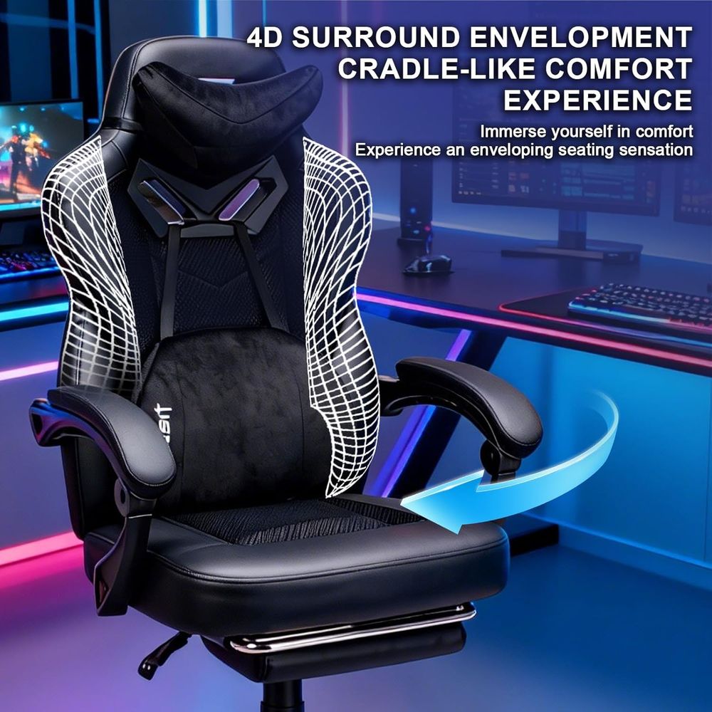 كرسي مكتب مريح قابل للإمالة مع - مراجعة Ergonomic Office Chair وسعره