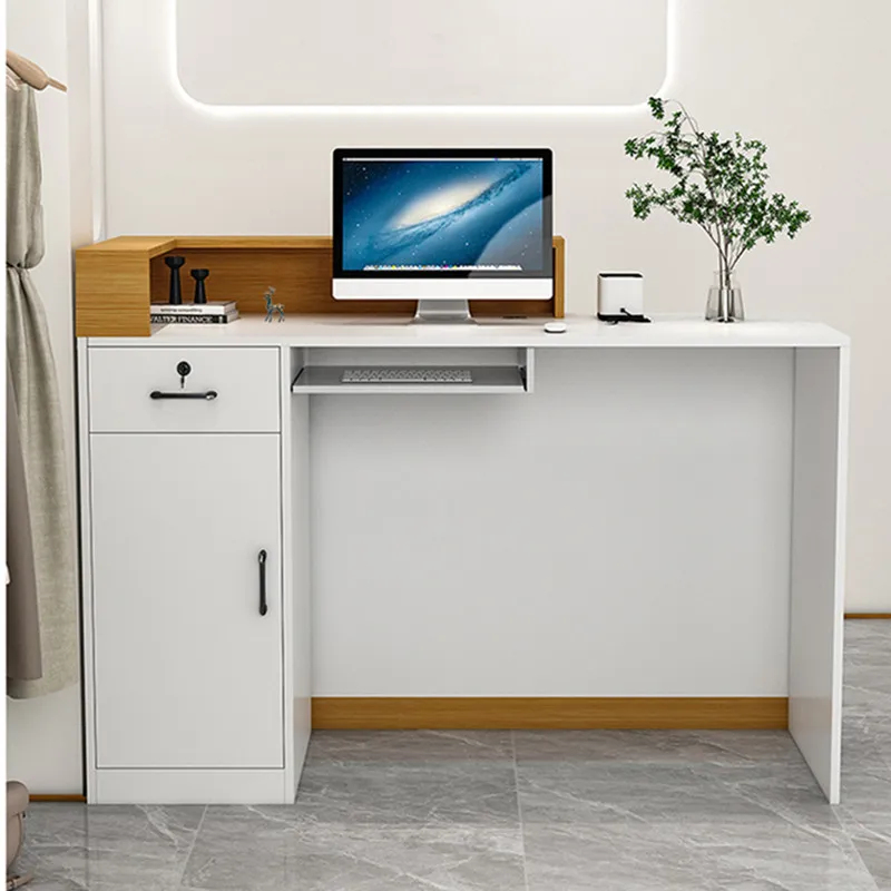 مكتب استقبال خشبي مخصص للفنادق - مراجعة Home Office Desk Ideas وسعره