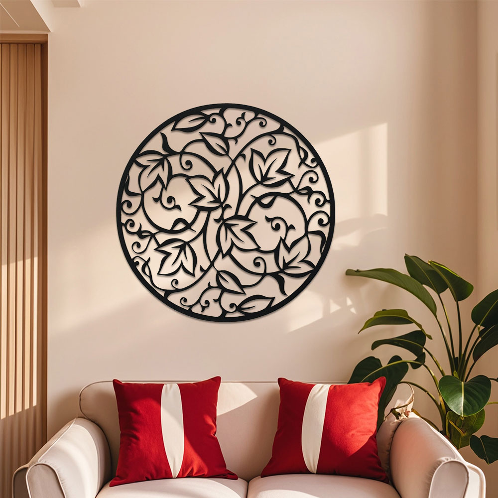 لوحة فنية جدارية ماندالا معدني - مراجعة Home Office Yoga Room وسعره