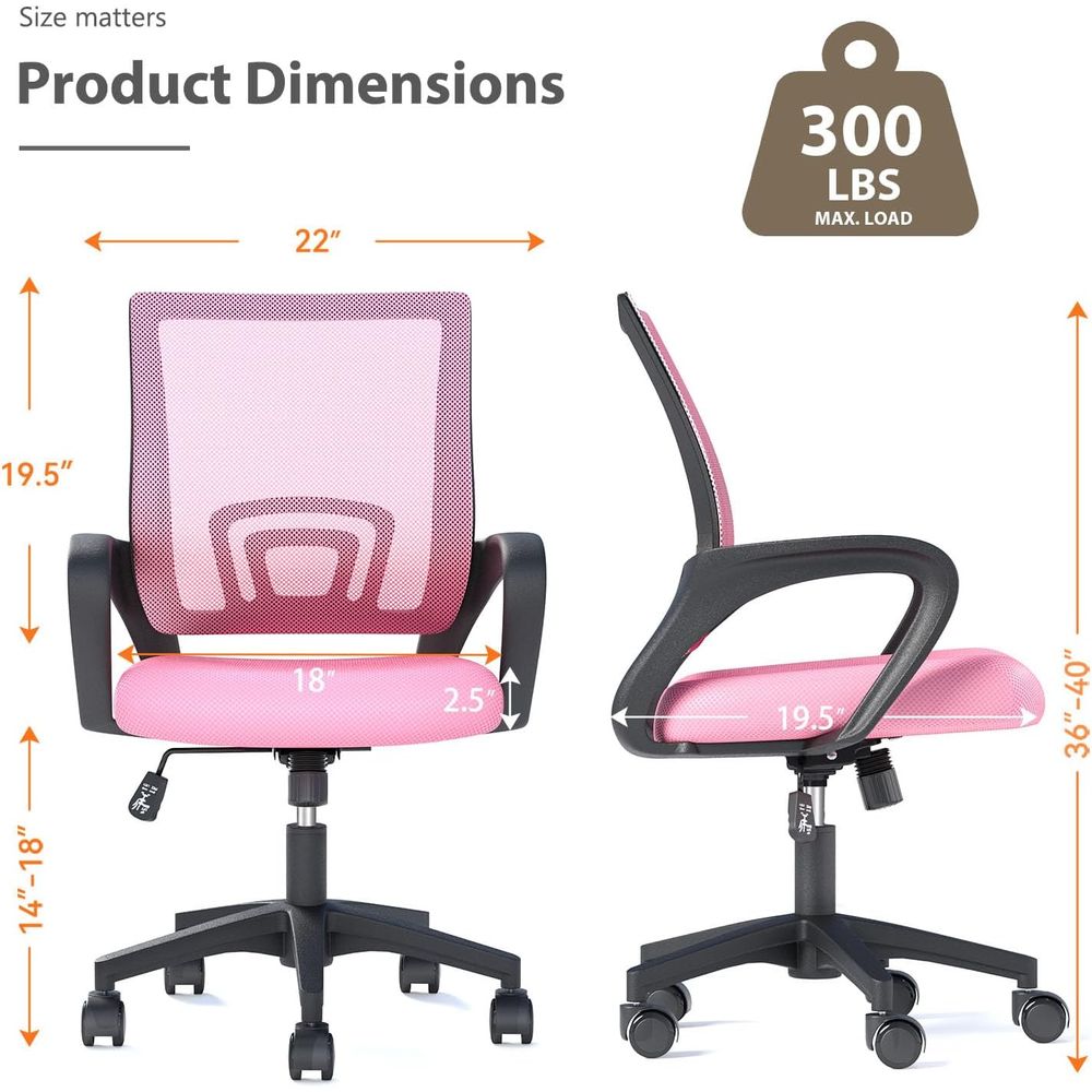طقم كرسي مكتب شبكي مريح باللون - مراجعة Ergonomic Office Chair وسعره
