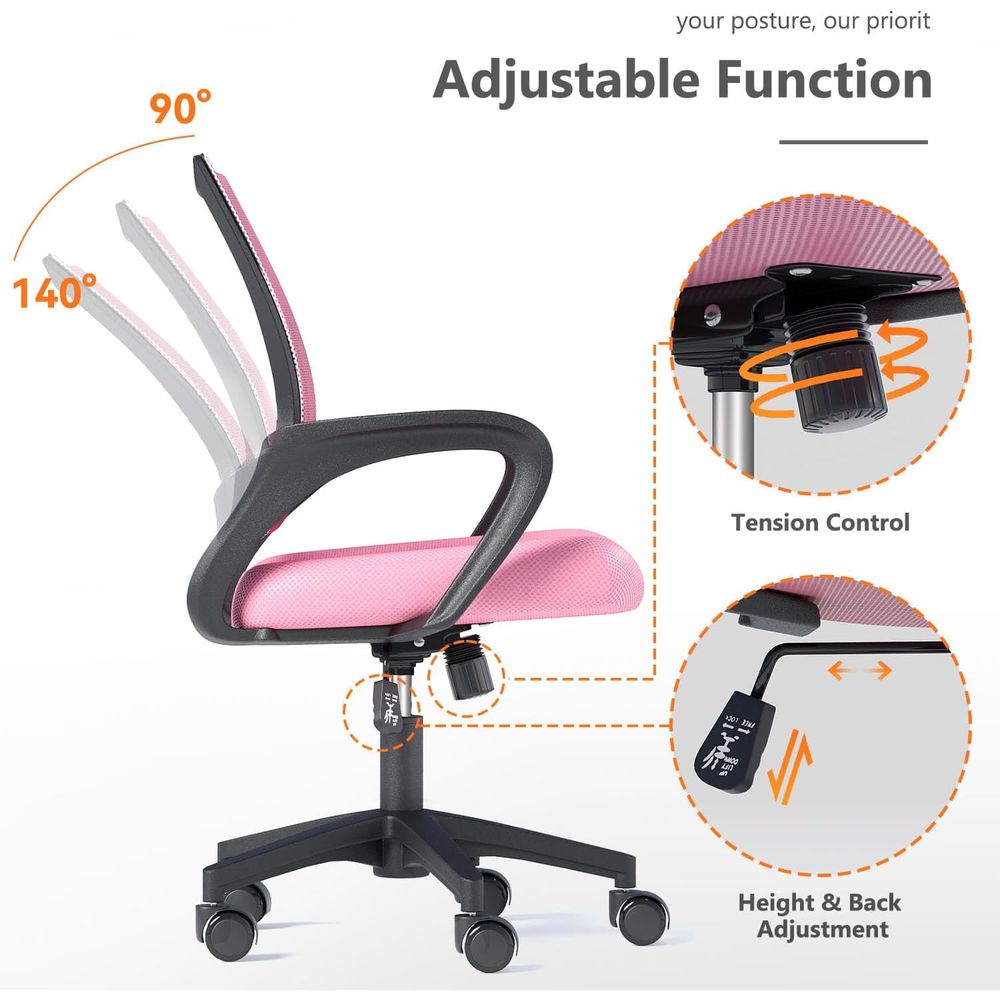 طقم كرسي مكتب شبكي مريح باللون - مراجعة Ergonomic Office Chair وسعره